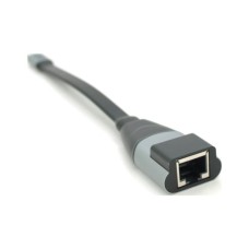 Перехідник USB-C to RJ45 0.18m 1000Mbps black Voltronic (YT-Type-C(M)/RJ-45(F)/27032)