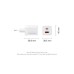 Зарядний пристрій Vention 1xUSB-C PD70W + 1xUSB QC3.0 22.5W GaN transparent gray (FCGH0-EU)