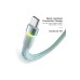 Дата кабель USB 2.0 AM to USB-C 1.0m 3A LED blue Essager (EXCT-XCD03)