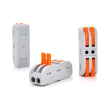 З'єднувач кабелю 2-pin аналог WAGO K212, 15штпак Voltronic (K212/15)