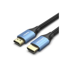 Кабель мультимедійний HDMI to HDMI 10.0m V2.0 4K 60Hz Aluminum Alloy Blue Vention (ALHSL)