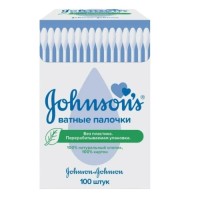 Ватні палички Johnson’s baby 100 шт (3574661440460)