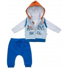 Набір дитячого одягу Tongs з жилетом (2824-68B-blue)