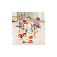 Конструктор Hape лабіринт Marble Run Трюки та повороти 129 елементів (E1100)