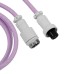 Дата кабель USB-C + USB A to USB-C 1.36m Coiled Aviator purple Keychron (CAB17_KEYCHRON)