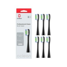 Насадка для зубної щітки Oclean P1C5 B06 Professional Clean Brush Head Black (6 шт) (6970810553864)
