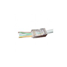 Конектор RJ45 cat.5e FTP 8P8C * 10 (наскрізні отв., позолоч. конт.) Cablexpert (LC-PTF-01/10)