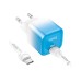 Зарядний пристрій HOCO C101A USB-C PD20W + cable USB-C to USB-C Ice Blue (6931474769398)