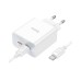 Зарядний пристрій HOCO C108A charger set(C to C) White (6931474784452)