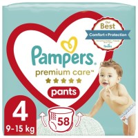 Підгузки Pampers Premium Care Pants Maxi Розмір 4 58 шт (8001090759993)