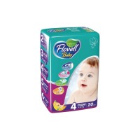 Підгузки Flovell Baby ECO Pack Розмір 4 (9-18 кг) 20 шт (8680508222153)
