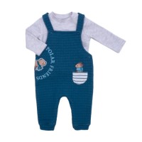 Комбінезон дитячий Tongs у комплекті з кофтою (4864-74B-blue)