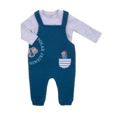 Комбінезон дитячий Tongs у комплекті з кофтою (4864-74B-blue)