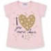 Набір дитячого одягу Breeze з золотим серцем (8735-116G-pink)