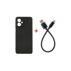 Чохол до мобільного телефона Dengos Kit for Motorola G54 case + glass DENGOS (Black) (DG-CC-01)