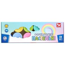 Гуашеві фарби Школярик Пастельні 12 кольорів (301118001-UA)
