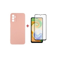 Чохол до мобільного телефона Dengos Samsung Galaxy A04s Case + Glass (Pink) (DG-KM-77)