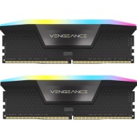 Модуль пам'яті для комп'ютера DDR5 96GB (2x48GB) 6000 MHz Vengeance RGB Black Corsair (CMH96GX5M2B6000C30)