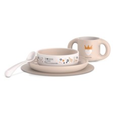 Набір дитячого посуду Suavinex Wonderland +6 міс. світло-рожевий (308808)