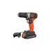 Шуруповерт Black&Decker 18 В Li-Ion, 1.5Ah, 600 об/хв, 1,2 кг (BCD001C1)