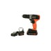 Шуруповерт Black&Decker 18 В Li-Ion, 1.5Ah, 600 об/хв, 1,2 кг (BCD001C1)