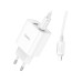 Зарядний пристрій HOCO C80A Plus Rapido 1xUSB-C PD20W + 1xUSB QC3.0 + cable USB-C to Lightning White (6931474779892)