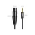 Кабель мультимедійний 3.5mm M to XLR F 2.0m AV182 black Ugreen (20244)