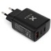 Зарядний пристрій Vinga 2xUSB-C + USB-A Display 45W (VCR45ACCDB)