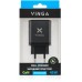 Зарядний пристрій Vinga 2xUSB-C + USB-A Display 45W (VCR45ACCDB)