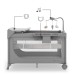 Дитячий манеж Kinderkraft с пеленатором Leody Up Grey (5902533930135)