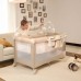 Дитячий манеж Kinderkraft с пеленатором Leody Up Grey (5902533930135)