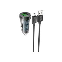 Зарядний пристрій HOCO Z47 Transparent Discovery Edition 2xUSB Black (6931474782236)