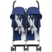 Коляска Maclaren Twin Triumph для двійні Blue/Silver (WM1Y120042)