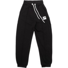 Штани дитячі A-Yugi спортивні на манжетах (7084-152G-black)
