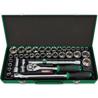 Набір інструментів Toptul комбінований 1/2" 38од. (дюйм+метр.) (GCAD3803)