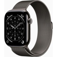 Смарт-годинник Apple Watch Series 11 GPS + Cellular 46mm Slate Titanium Case with Slate Milanese Loop - M/L (MFD44RK/A)