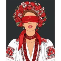 Картина по номерам Santi "Українська муза", 40*50см (955752)