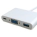 Порт-реплікатор Extradigital USB Type-C to VGA/USB 3.0/Type-C (0.15m) (KBV1690)