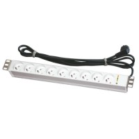 Силовий блок Conteg 19" 1U 6xSchuko, фільтр ВЧ, з кабелем 3м (DP-RP-06-SCHUPH)