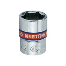 Головка торцева KING TONY 1/4" 6-гранна 1/2" (233516S)