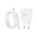 Зарядний пристрій HOCO C106A Leisure USB + cable USB to USB-C 10.5W White (6931474783912)