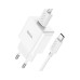 Зарядний пристрій HOCO C106A Leisure USB + cable USB to USB-C 10.5W White (6931474783912)