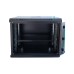 Шафа настінна GEAR 9U 19'' 600x600x500 мм, + полка 19", black (GWMSN-9U-600-600)