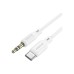Кабель мультимедійний USB-C to 3.5mm M 1.0m white BOROFONE (6941991101076)