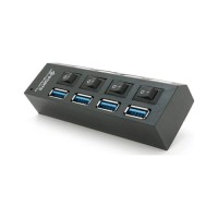 Концентратор Voltronic USB 3.0 to 4xUSB with switches (YT-3H4S/1TB)