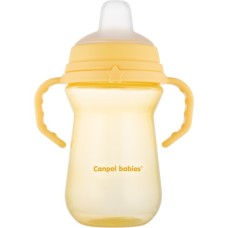 Поїльник-непроливайка Canpol babies з силіконовим носиком FirstCup 250 мл Жовта (56/615_yel)