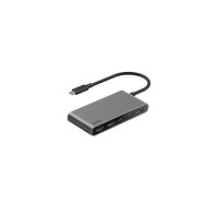 Концентратор Belkin USB-C 5-in-1 2xUSB 3.0 + USB-C + PD + HDMI 2.0 4K60Hz gray (AVC022HQSGY)
