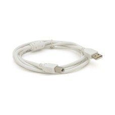 Кабель для принтера USB 2.0 AM/BM 0.8m ferrite white Voltronic (YT-AM/BM-0.8W)