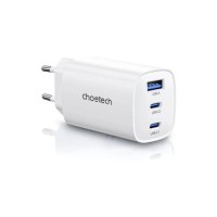 Зарядний пристрій Choetech 2xUSB-C + 1xUSB PD65W GaN (PD9006)