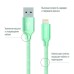 Дата кабель USB 2.0 AM to Lightning mint ColorWay (CW-CBUL004-MT)
